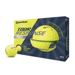 TaylorMade Tour Response golf ball in yellow