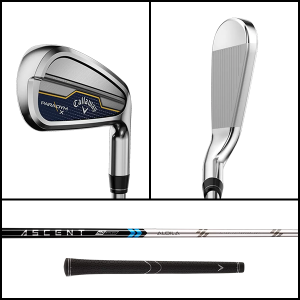 Callaway Paradym X irons and wedges (women's flex)