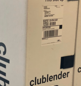 Label up close