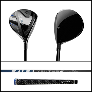 TaylorMade Qi10 fairway wood (stiff flex), +1/2"
