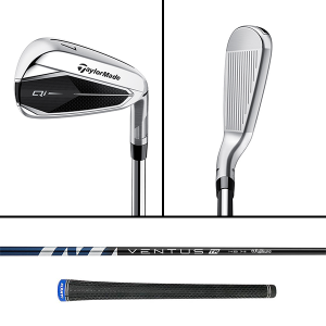 TaylorMade Qi10 irons (regular flex), graphite shafts