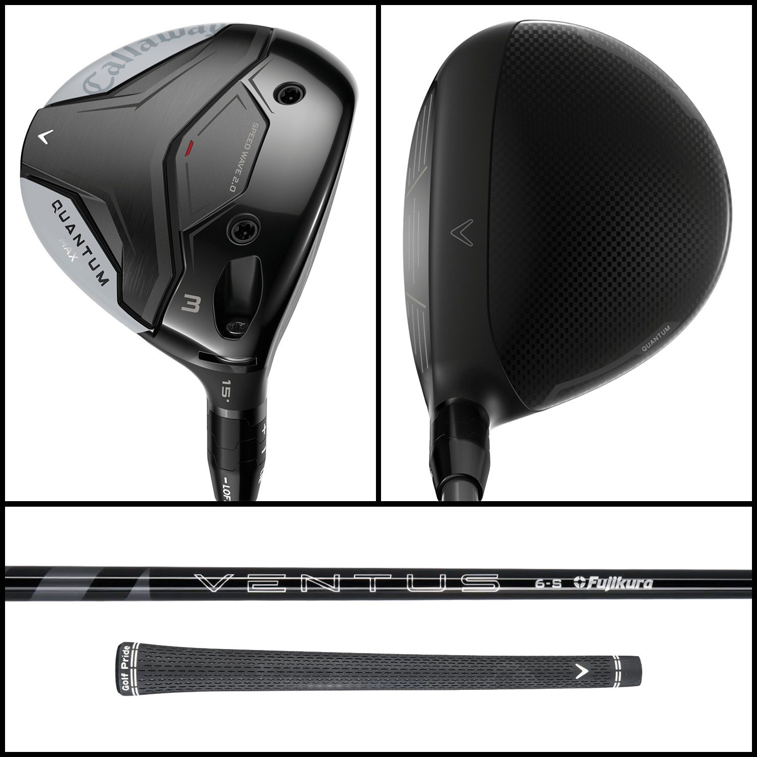 Callaway Quantum Max fairway woods (stiff flex)