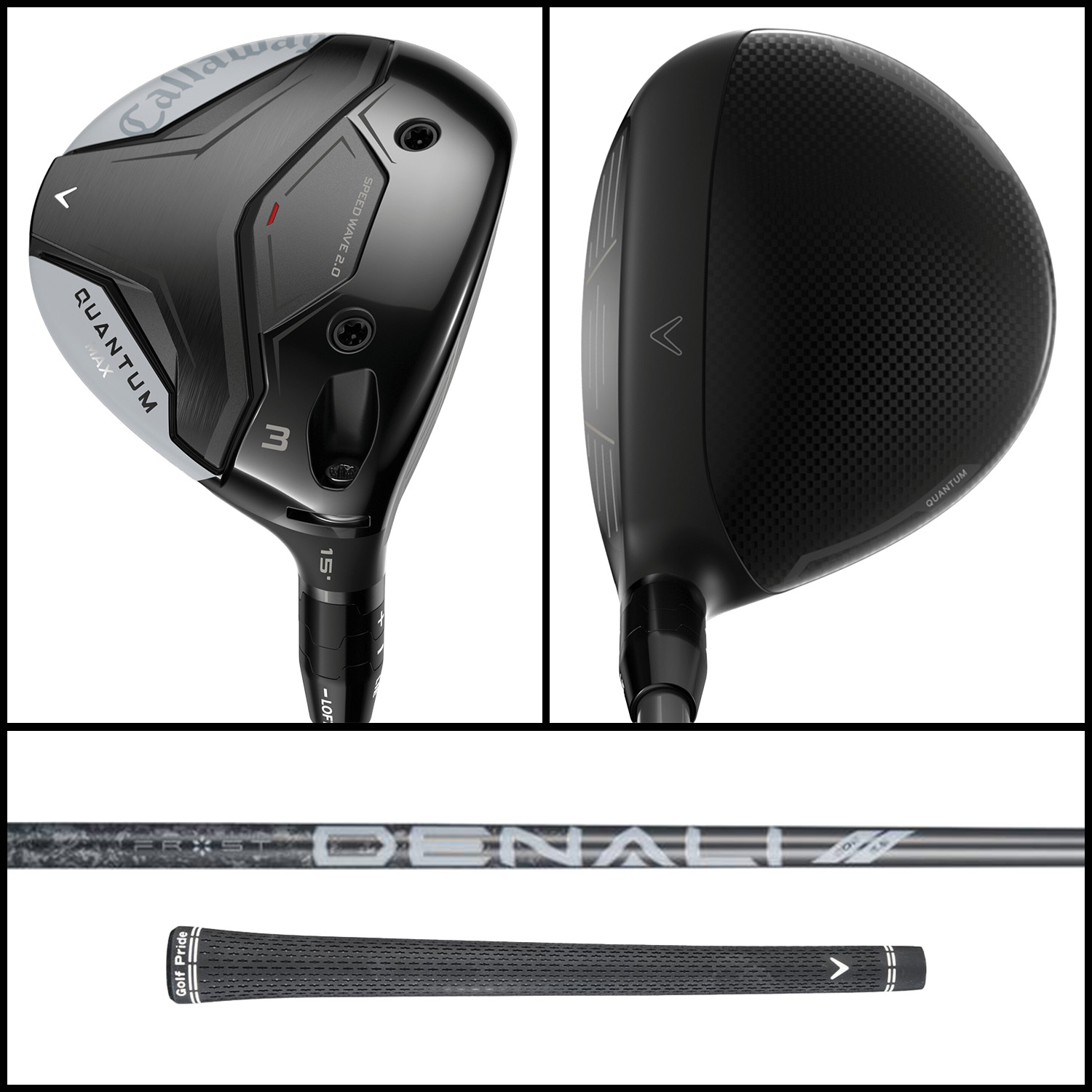 Callaway Quantum Max fairway woods (regular flex)